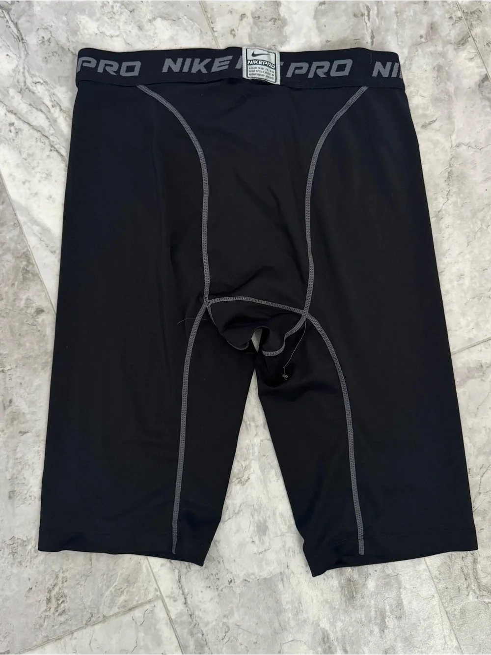 Nike Black Pro Compression Boxer Briefs with Gray Accents